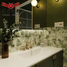 法式复古卫生间馥里绿瓷砖300x900厕所厨房墙砖阳台花砖防滑地砖