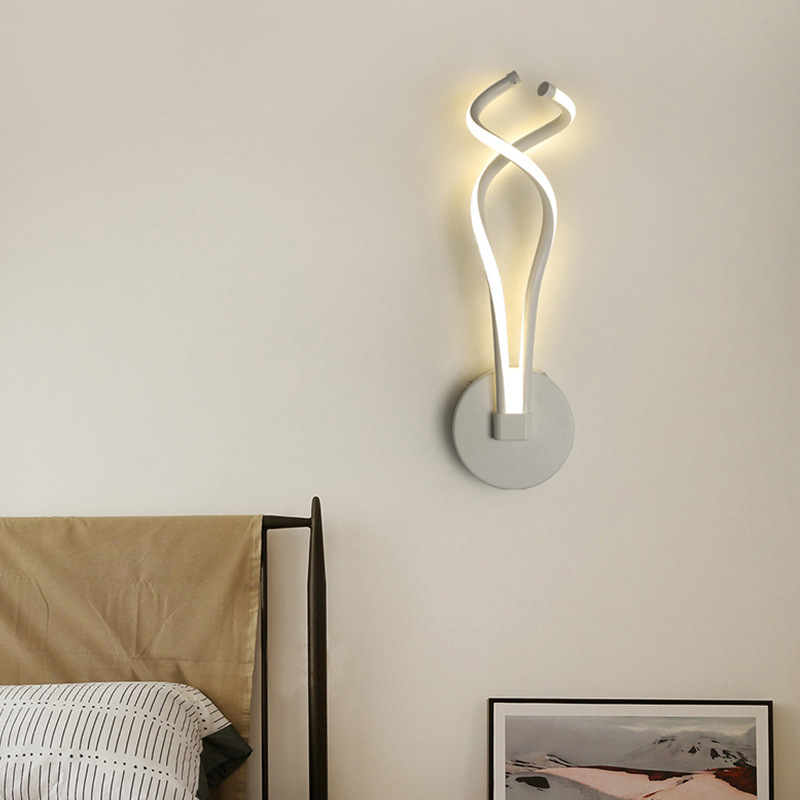 Wall Lamp Simple Modern Creative Personalized Bedroom Bedside Lamp Aisle Internet Celebrity 2023 New Living Room Wall Lamp