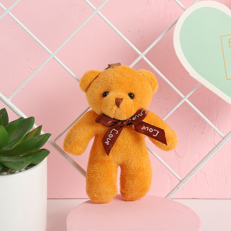 Xiaodi Bear Doll Pendant Plush Toy Key Chain Creative Doll Small Gift Wholesale Bag Accessories One-Piece Bear