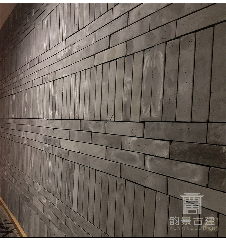青砖仿古砖中式复古墙砖室内古建小青砖切片面砖文化砖青砖片贴墙