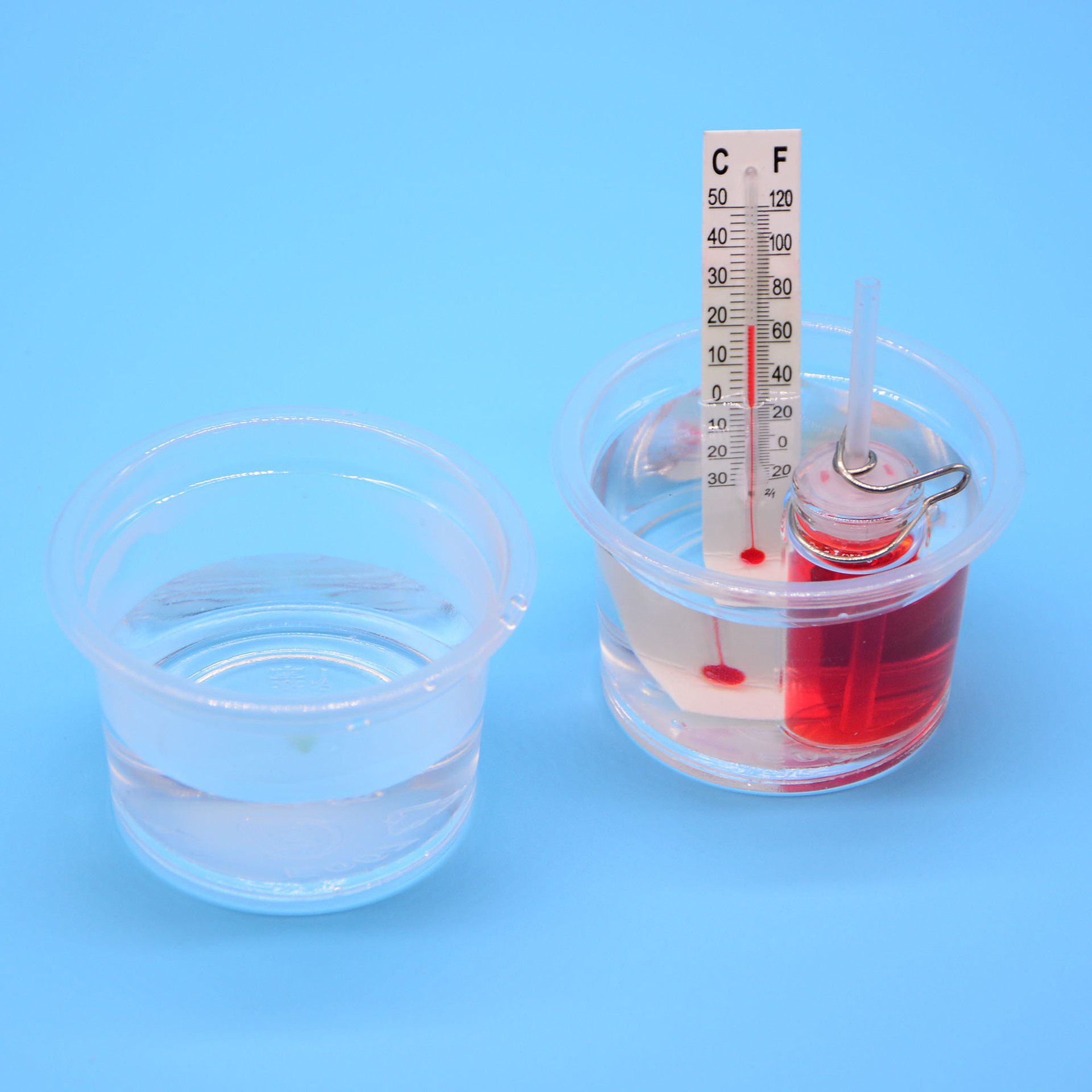 小学生创意小制作自制温度计热胀冷缩实验科技diy材料包科教玩具