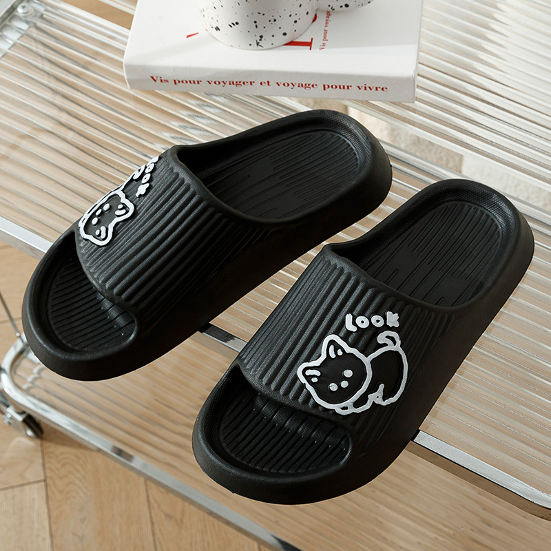 Couple Slippers Female Home Non-Slip Deodorant Summer Bathroom Sandals Male Cute Indoor Home Sandals Wholesale