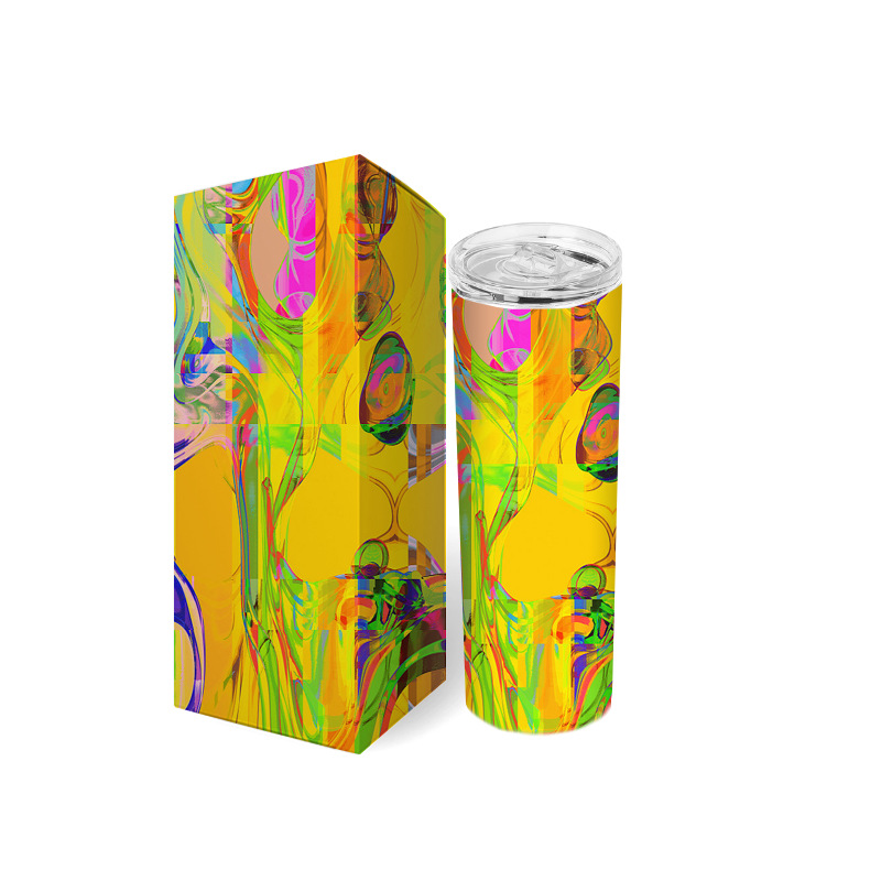 Graphic Customization Vacuum Cup 316 Food Grade Coffee Cup Sublimation Blank Straight Tube 5d Printing Insulated Mug