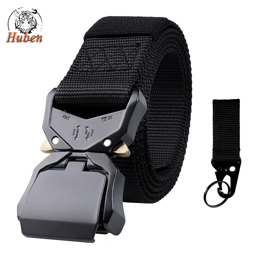 铝合金眼镜蛇战术腰带钥匙扣腰包套装户外仿尼龙腰带男士战术腰带