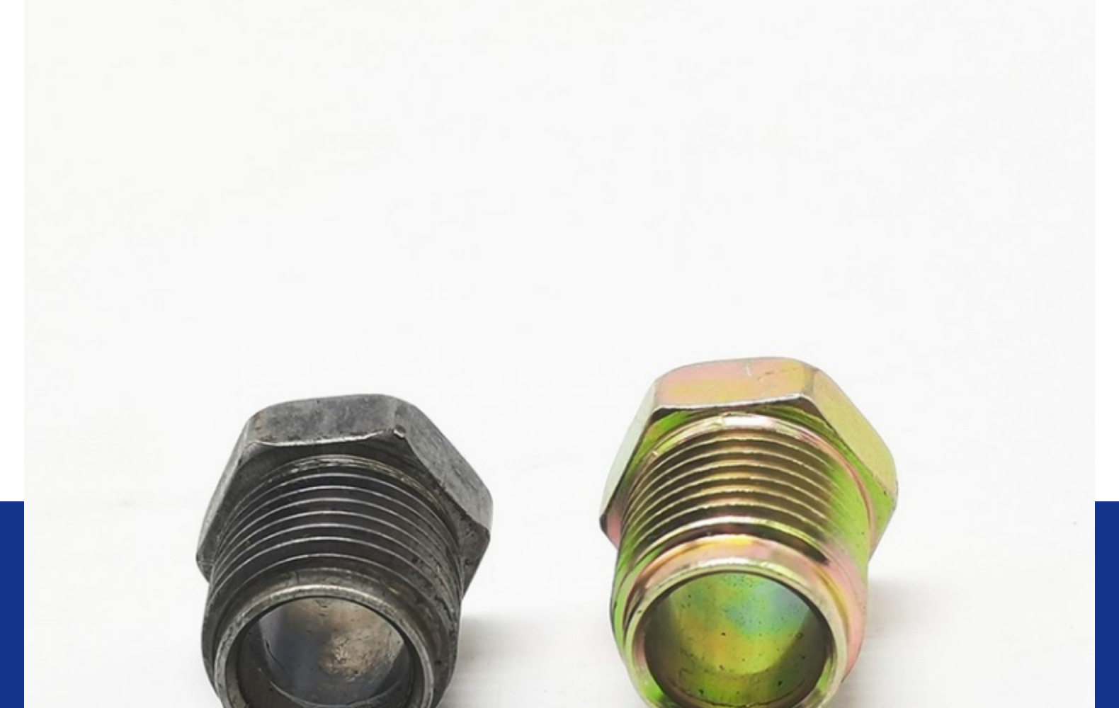 加长防爆接头只外六角压紧螺母灯具配件连接箱通头并帽金属螺锁母