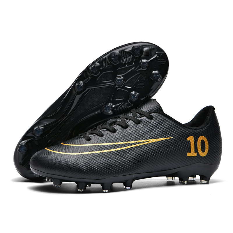 批发c罗低帮足球鞋男碎钉tf儿童男女ag长钉学生踢球训练运动鞋子