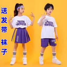 儿童啦啦操服装表演六一团体服中小学生运动会服装日常穿搭
