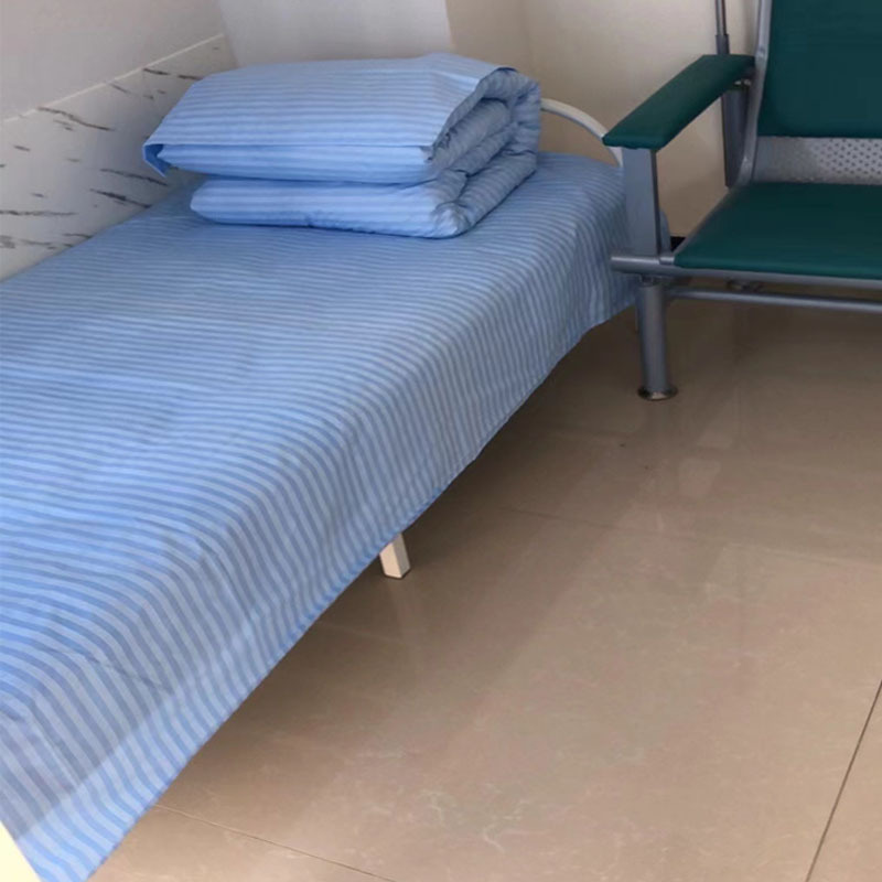 诊所医院用床单被套三件套蓝白色医护卫生院病床单人床上用品批发