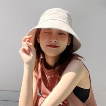 帽子女款夏季女夏天防晒帽韩版百搭遮阳防紫外线遮脸太阳盆帽潮