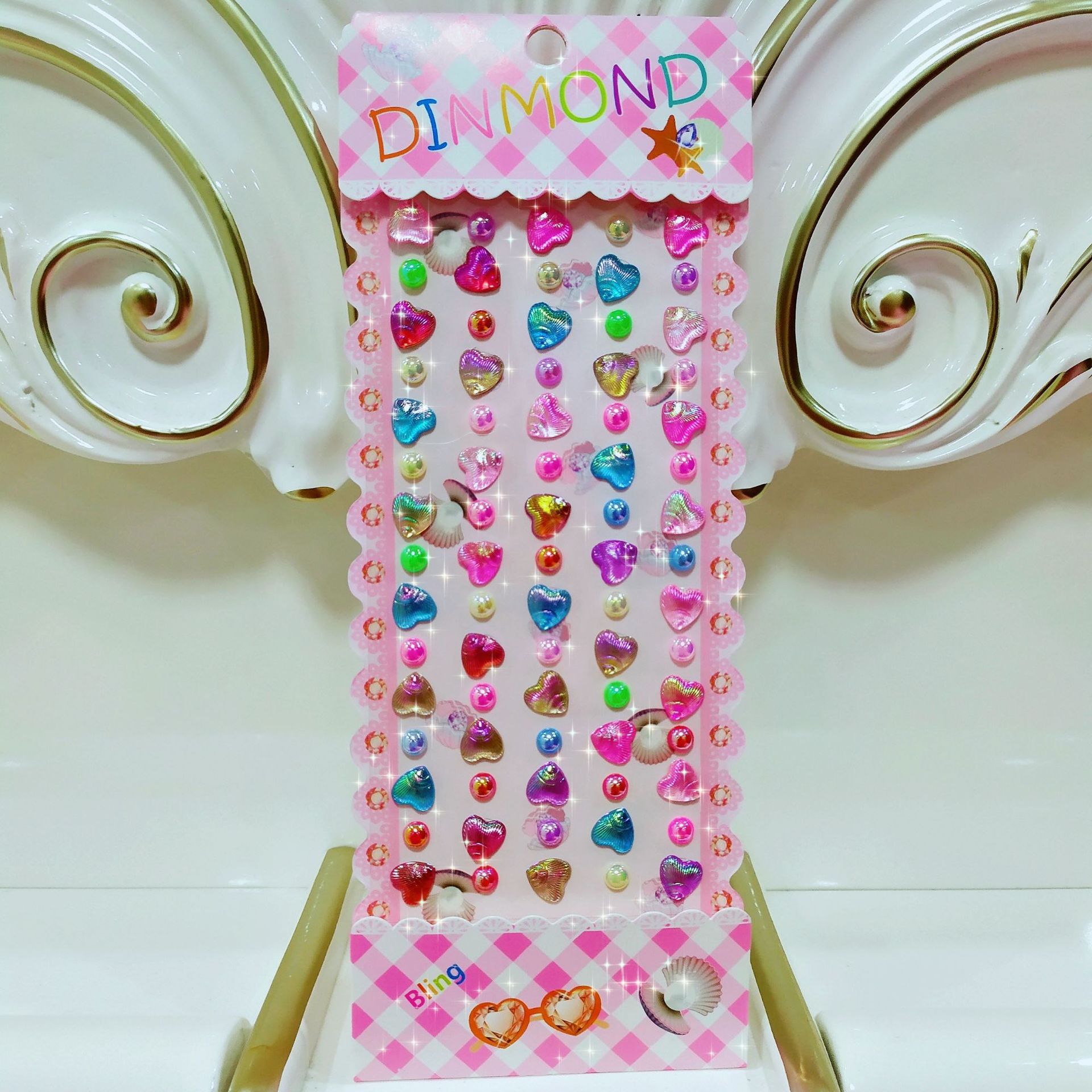 亚克力钻贴儿童创意diy贴纸 手机装饰树脂钻石水晶贴贴纸批发