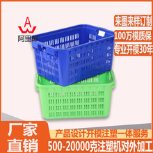 双耳塑料周转箱模具 物流运输塑料筐模具 塑料运输周转箱模具厂家