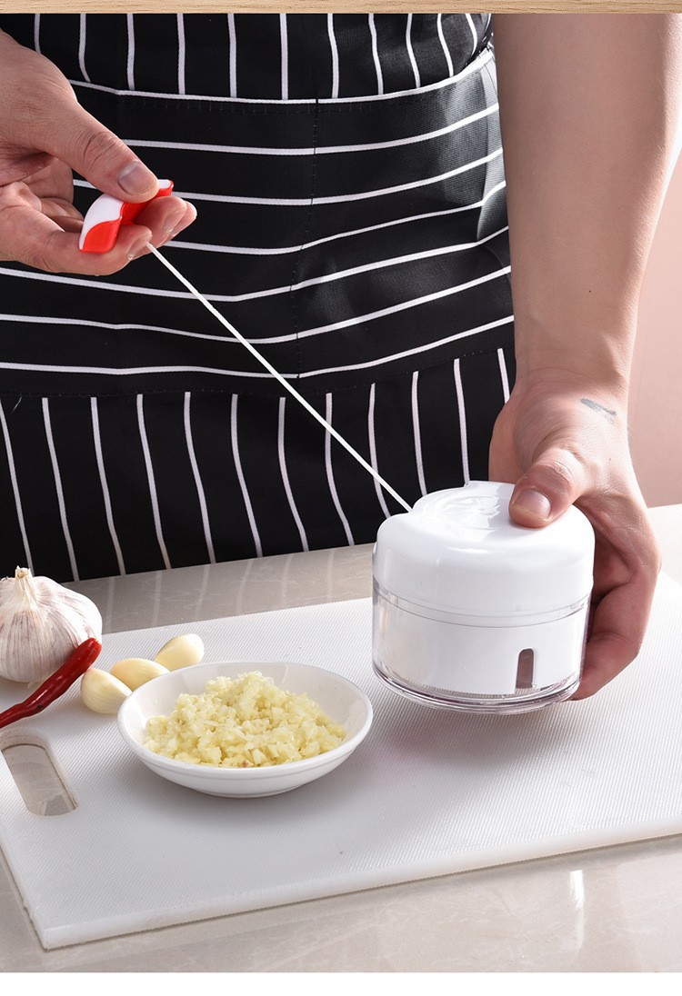厂家直销抖音同款厨房迷你捣蒜泥神器手动式拉蒜器切蒜搅蒜搅碎机