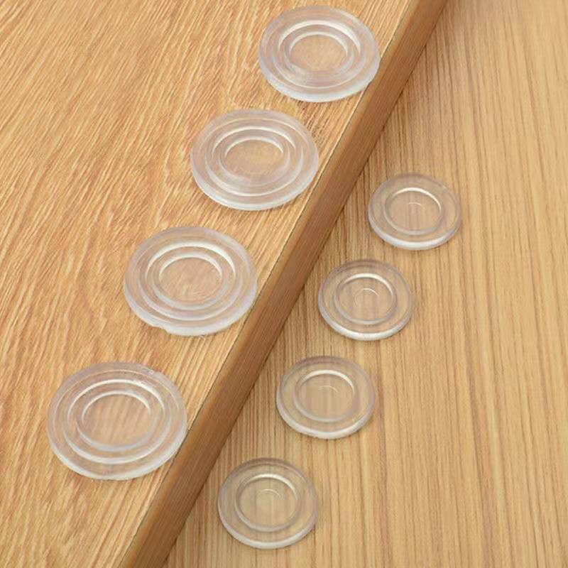 茶几玻璃防滑胶垫红木家具防滑胶粒吸垫玻璃垫片透明软胶台面