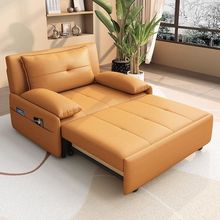 科技布沙发床小户型两用可折叠客厅多功能阳台伸缩床网红款