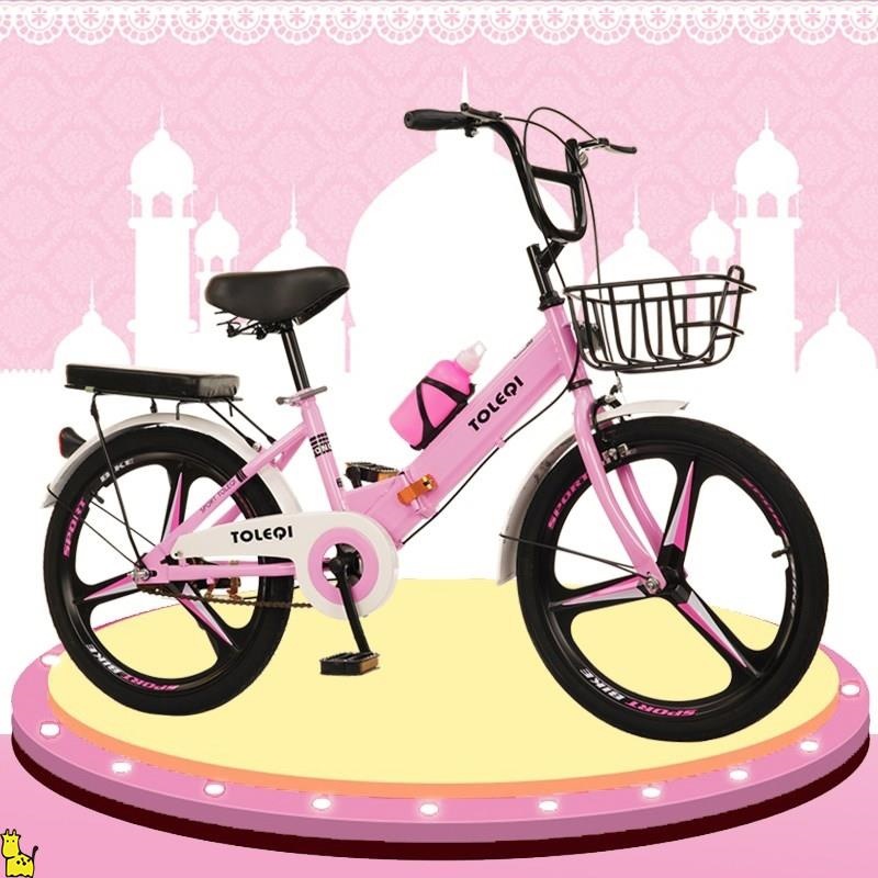 自行车批发儿童折叠18-20-22寸脚踏一体轮公主款单车新脚踏车岁