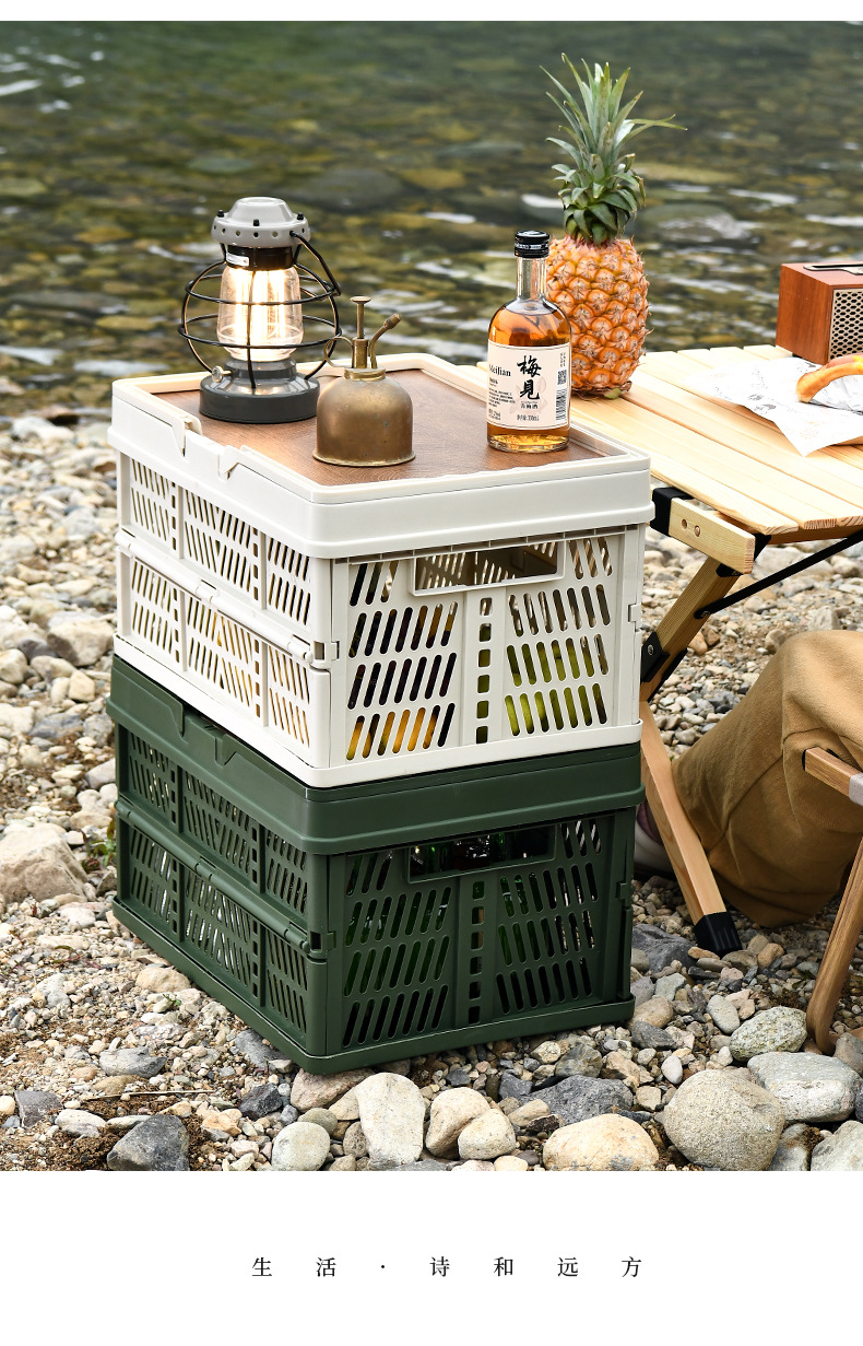 露营简约箱子后备箱杂物整理箱野营野餐侧开门户外可折叠收纳箱详情33