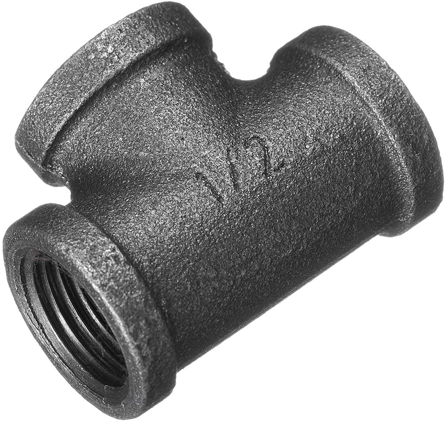 玛钢管件黑品三通铸铁彩色三通工艺品置物架管件配件三通