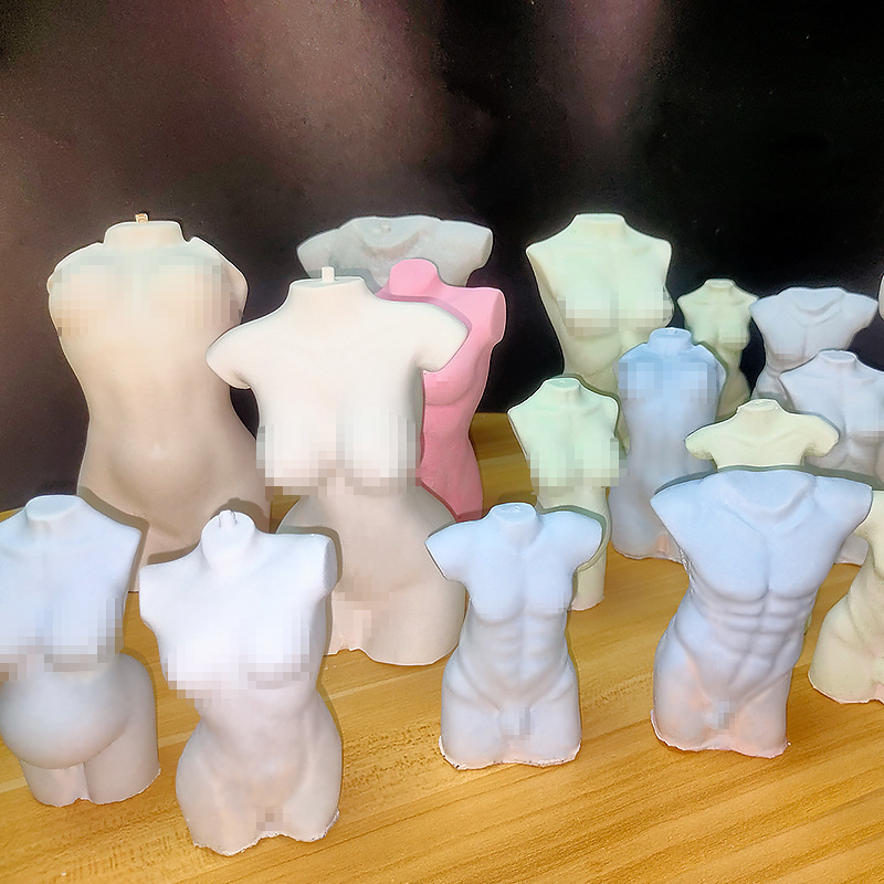 diy人体硅胶模具3d害羞女性大屁股香薰蜡烛石膏滴胶食品硅胶磨具