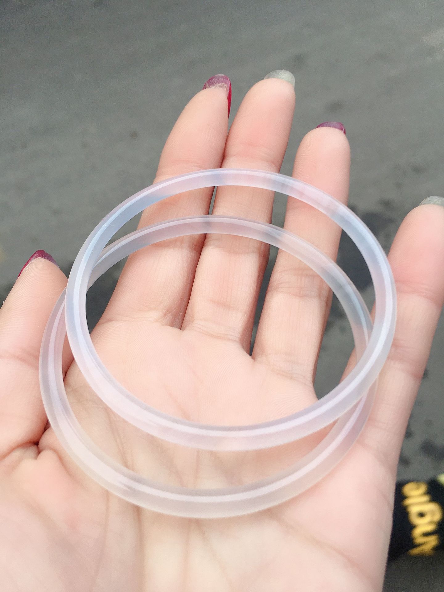 天然冰种玉髓叮当镯小可爱水晶细圆条手镯时尚少女款玉镯【3mm】