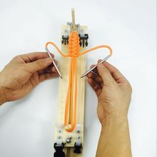 实木手链编织器 伞绳工具 paracord jig diy手工编绳固定架木架