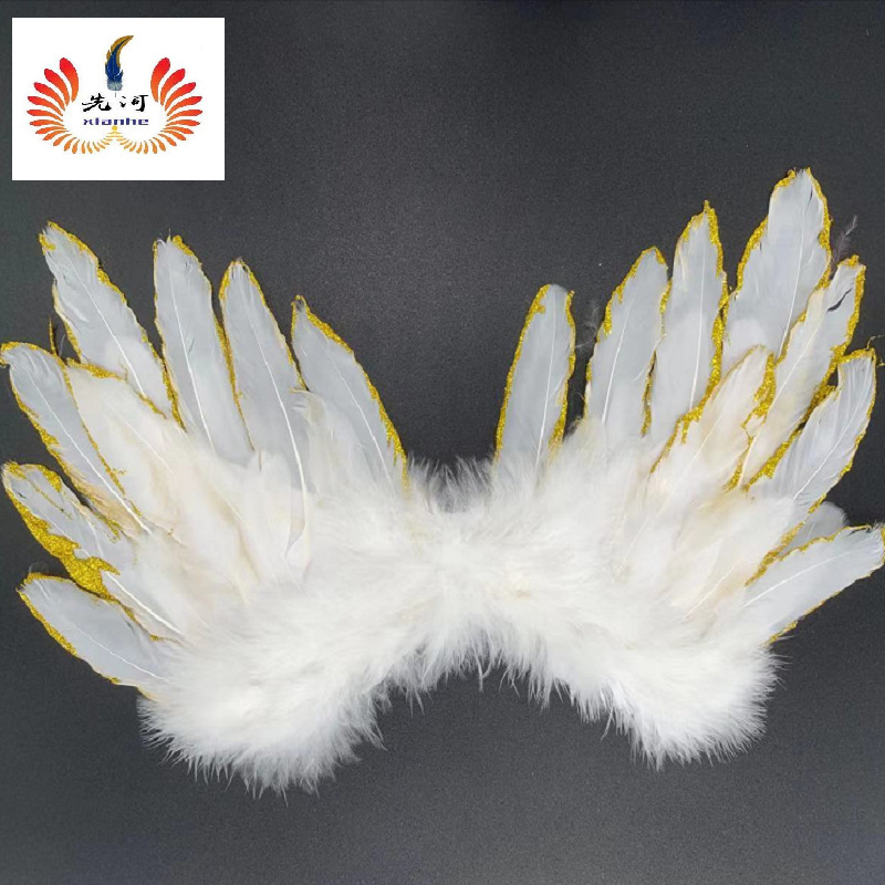 feather wings angel doll accessories pet baby photography stage performance