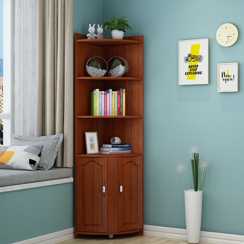 衣柜旁边转角柜墙角简约三角置物架简易储物酒柜客厅卧室拐角边角