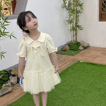女童国风盘绳连衣裙夏季新款古风 版儿童针织裙子skirt-阿里巴巴