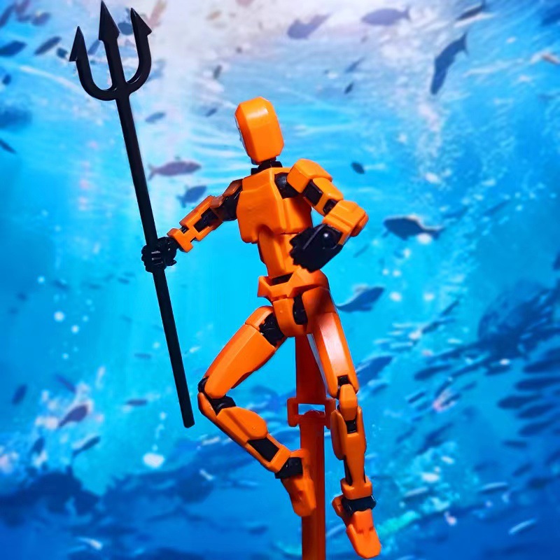 幸运13关节可动人偶3d打印人偶玩具第3代diy假人玩偶全身解压神器