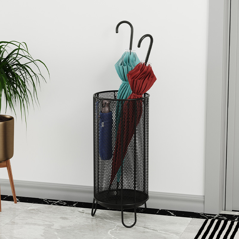 北欧雨伞架门口商用雨伞桶放伞架家用挂伞收纳架置物架铁艺伞筒