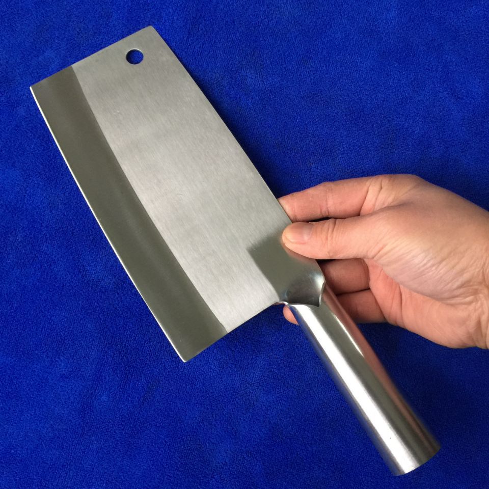 铬钢切片刀 越南铬钢刀 铬钢桑刀铁柄切片刀斩切两用刀不锈钢菜刀