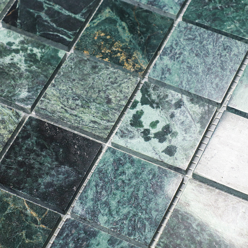 0m40批发大花绿天然石材 陶瓷游泳池马赛克 室外水景拼花水池鱼池