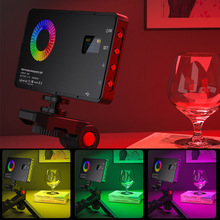 专业全彩RGB相机补光灯批发便携LED手持口袋打光灯直播间摄影灯