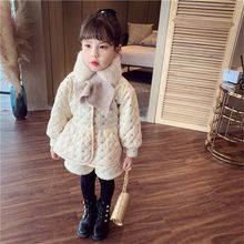 女童时髦套装加绒加厚儿童冬装2023新款韩版亮片洋气小女孩两件套