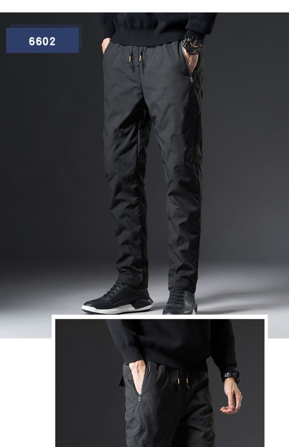 羽绒裤男士棉裤冬季外穿加绒加厚鸭绒裤户外运动保暖防风内穿裤子