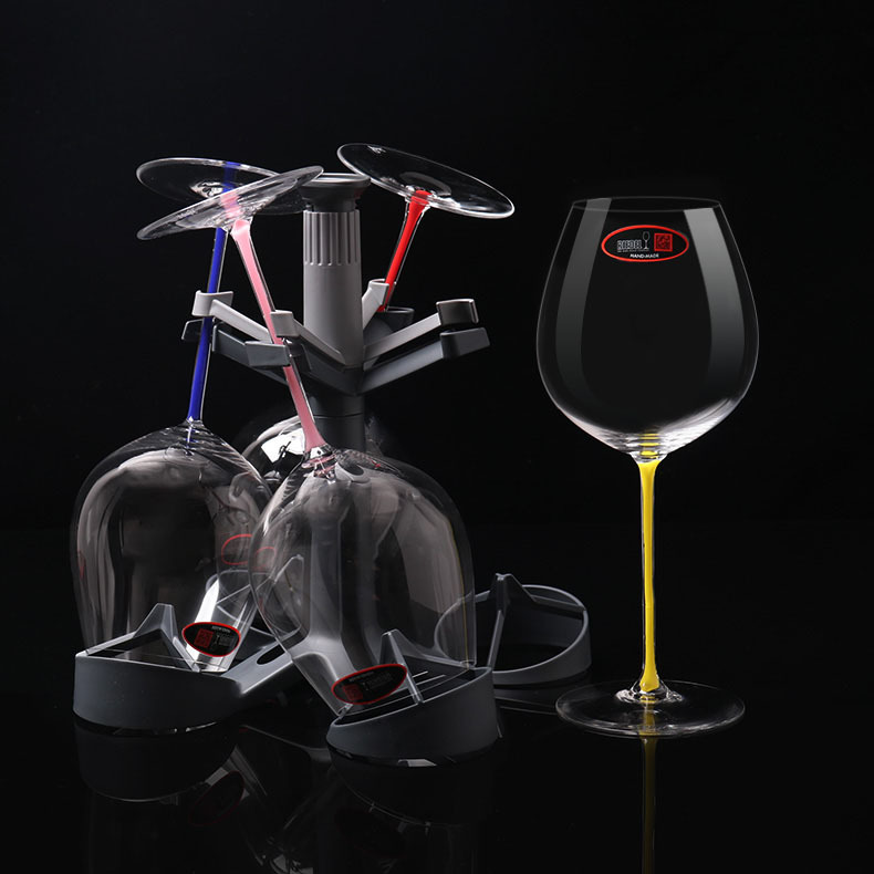 奥地利riedel璀璨系列手工杯高脚红酒杯 彩色杯杆 波尔多勃艮第杯