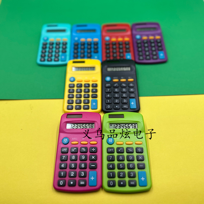 Solar Cute Cartoon Color Portable Gift 402 Calculator Office Printable Logo Factory Direct Sales