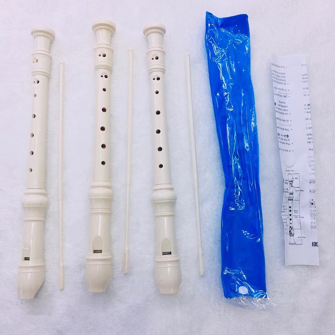 Manufacturer German/British 8-Hole Ivory White Clarionet Music Enlightenment Aids Performance Introduction Playing Musical Instruments