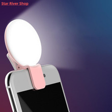 Universal Selfie LED Ring Flash Light Portable Mobile Phone