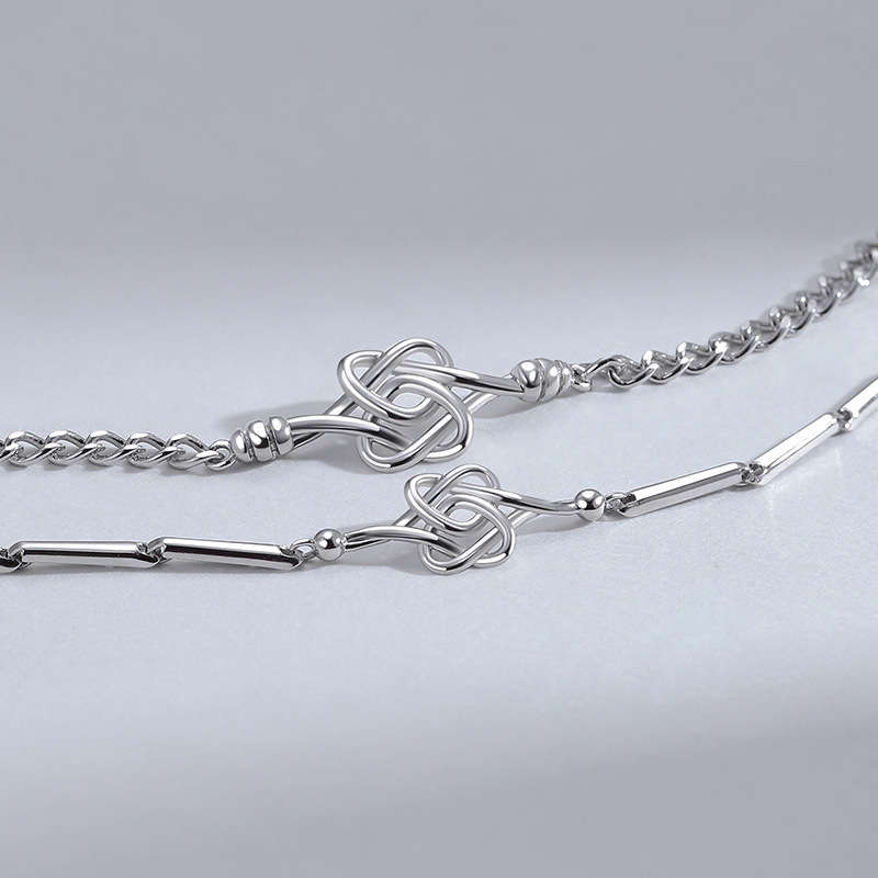 同心结情侣手链潮流小清新心形手环情人节礼物时尚简约中国结手链