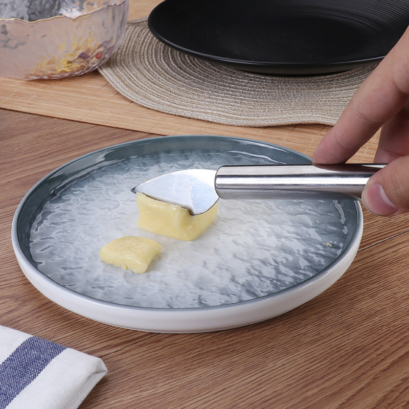 Stainless Steel Creative Cheese Four-Piece Set Cheese Cutting Fromage Butter Cutting Non-Dirty Hand Kitchen Baking Gadget