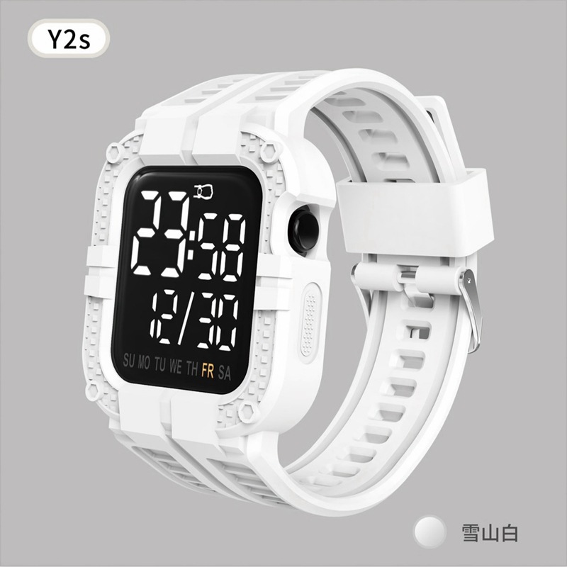 New Integrated Strap Y2sled Electronic Bracelet Watch Gift Band Weeks Internet Celebrity Core Touch Display Time in Stock