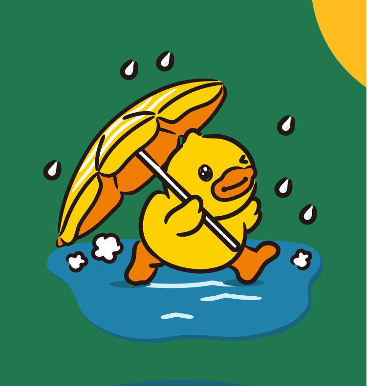 b.duck小黄鸭儿童雨衣幼儿园小学生加厚雨披上学全身男童女童宝宝