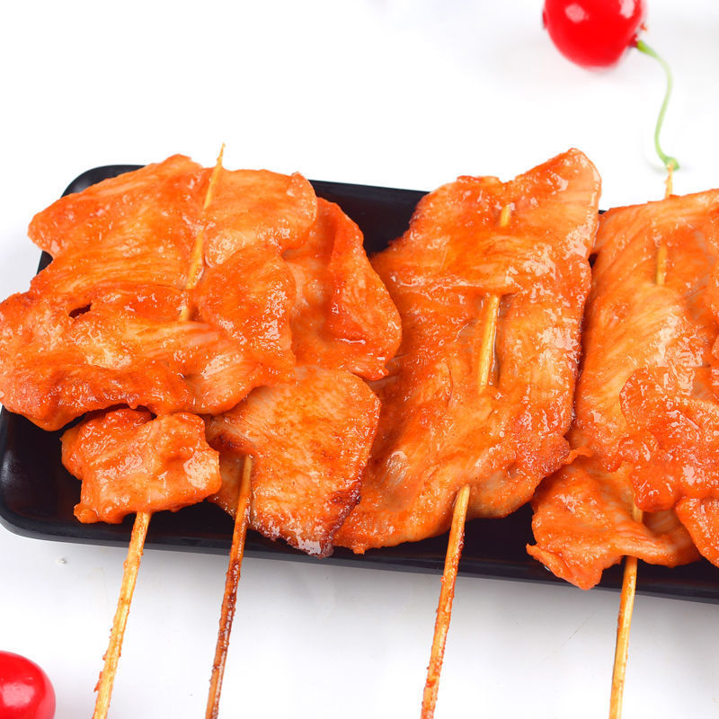 里脊肉烧烤食材批发串串香里脊肉片手抓饼里脊肉串鸡肉串批发