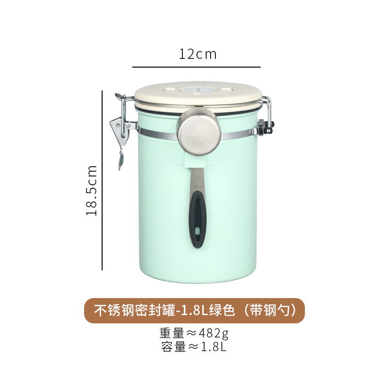 304 Stainless Steel Seal Can Tea Dried Fruit Storage Tank