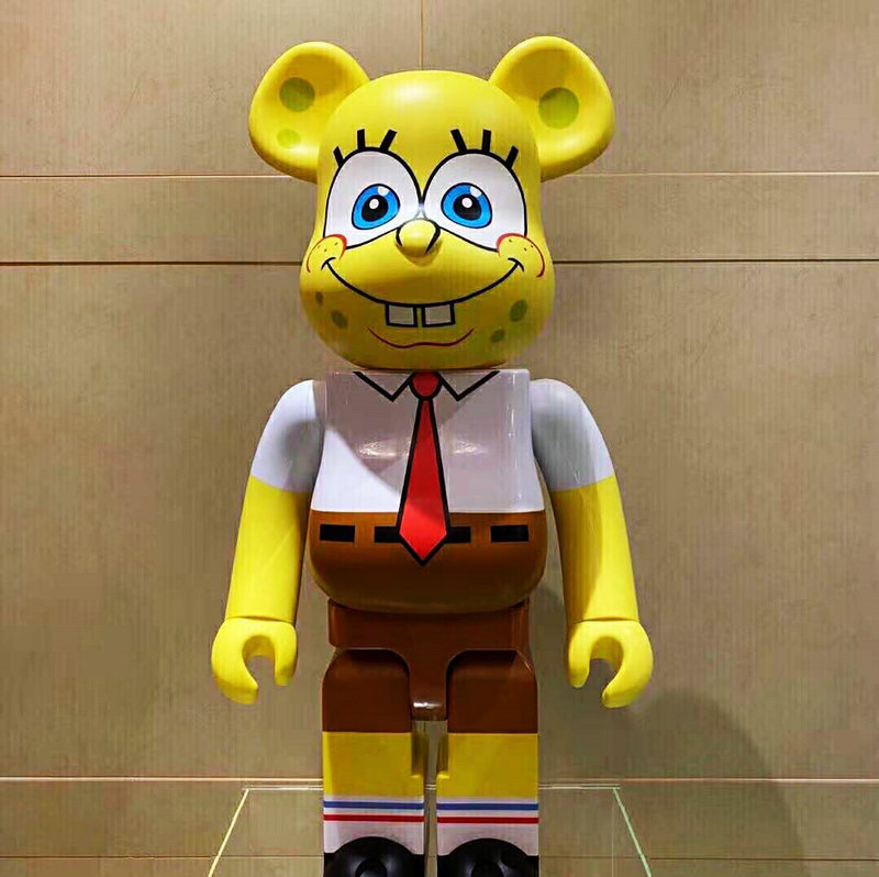 1000�arbrick积木熊潮玩手办暴力熊海绵宝宝年货礼品居家摆件