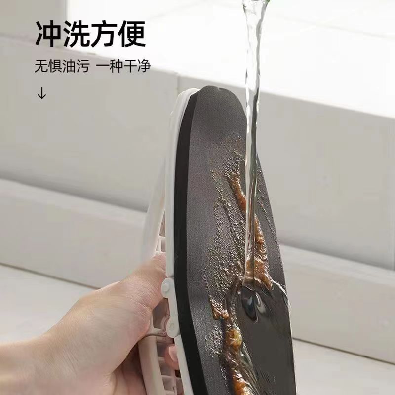 Kitchen Cooktop Cleaning Brush Range Hood Gas Stove Countertop Wok Brush Multifunctional Foldable Cleaning Large Brush Straight Hair