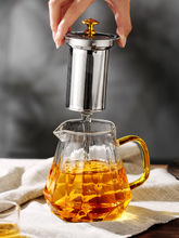 70YF玻璃茶壶耐高温滤网内置茶水分离花茶壶家用电陶炉烧水煮茶壶