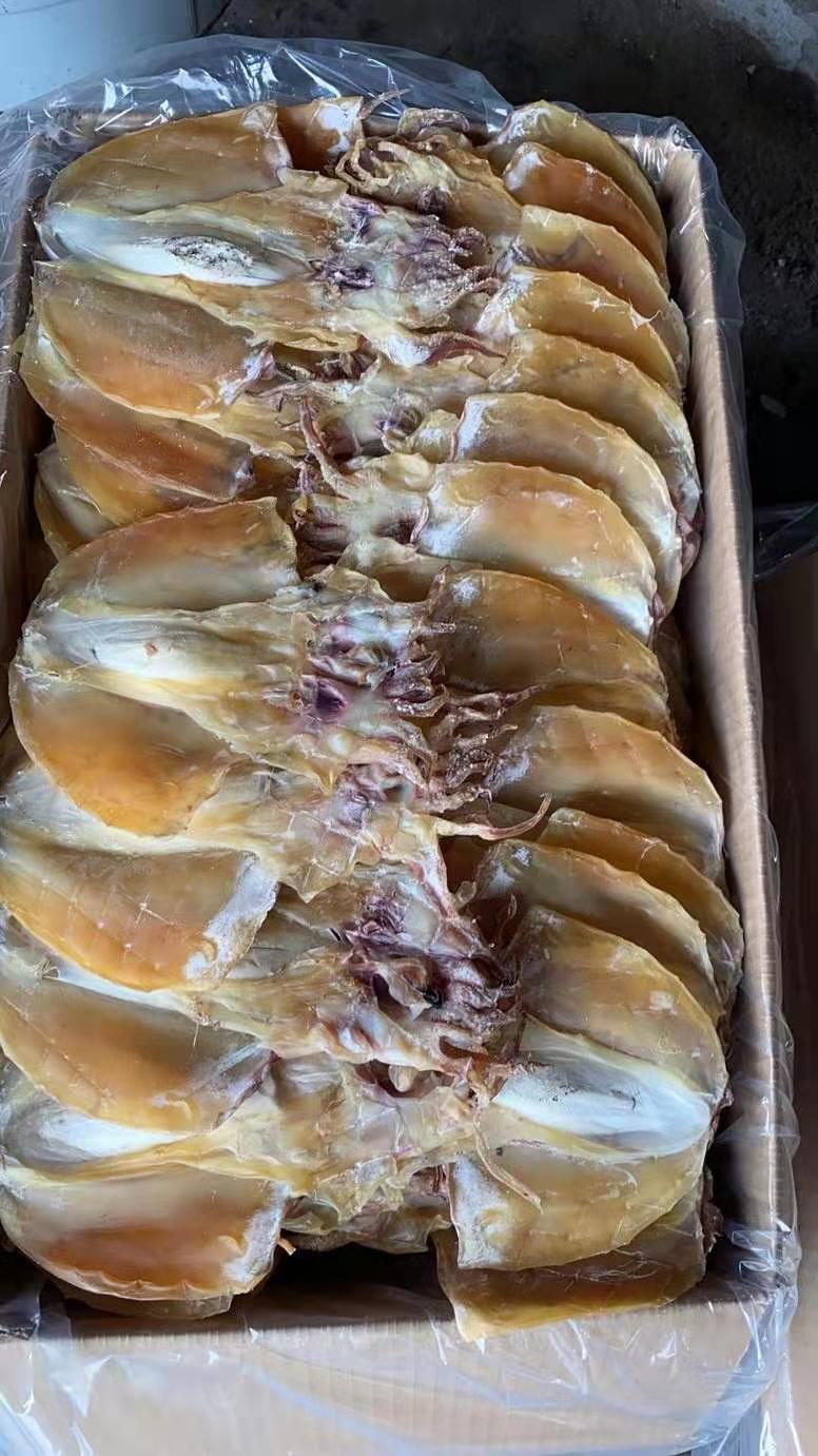 厂家自营批发北海墨鱼干淡晒平板网晒干墨鱼海鲜干货新鲜本地本港