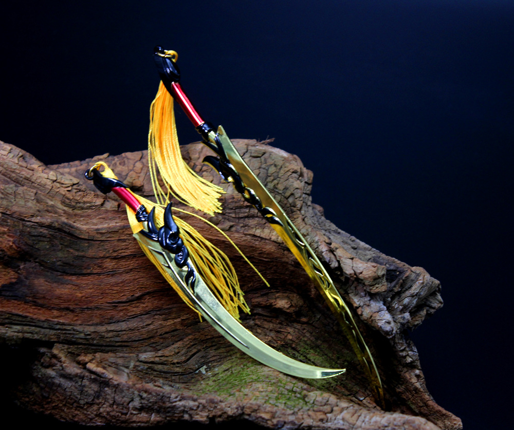 王者兵器周边手办 澜鲨之猎刃合金武器模型玩具18cm22厘米对装