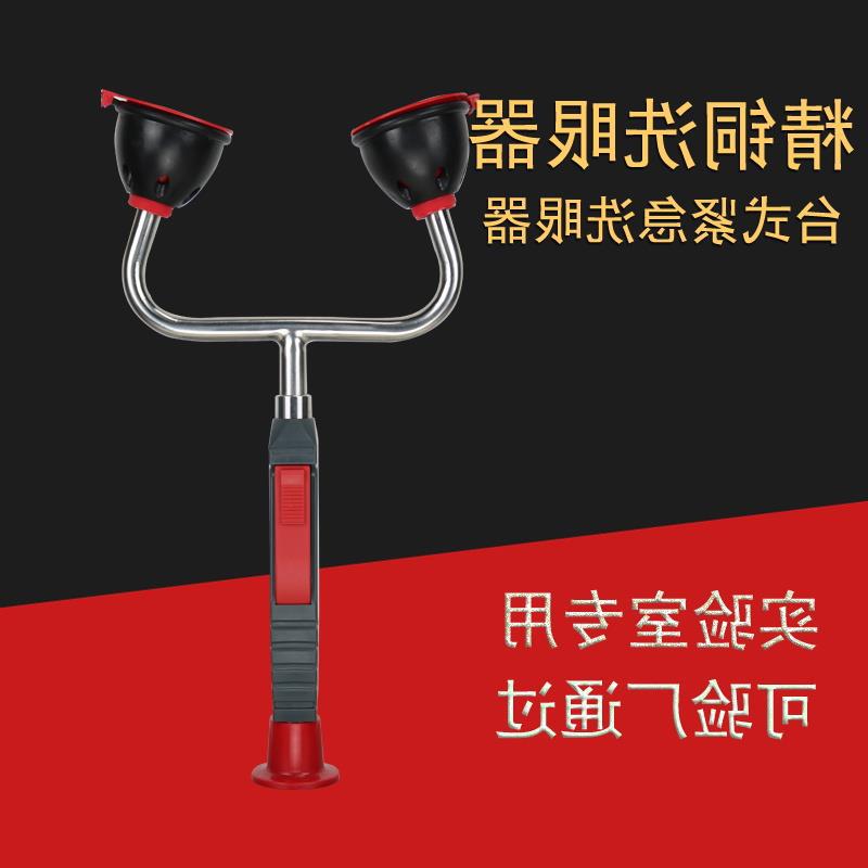 手持式洗眼器紧急双口简易单口便携洗眼装置验厂实验室台式洗眼器
